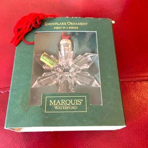 Waterford, Marquis crystal Christmas ornament